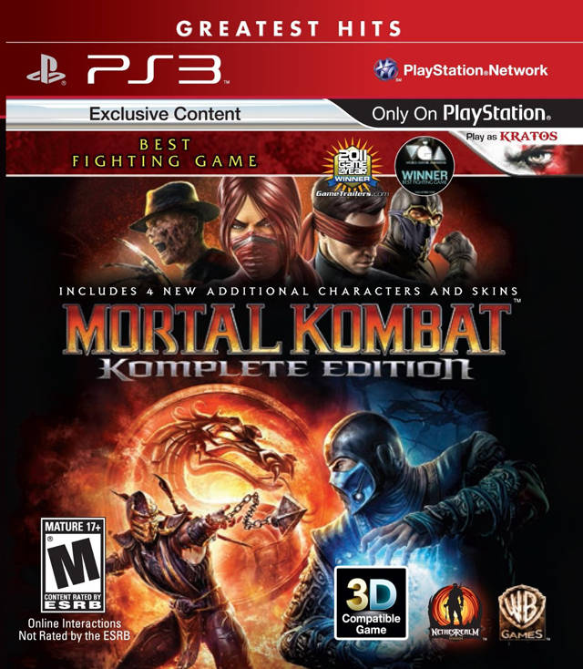 Mortal Kombat: Komplete Edition (Greatest Hits) - PlayStation 3 (PS3) Game