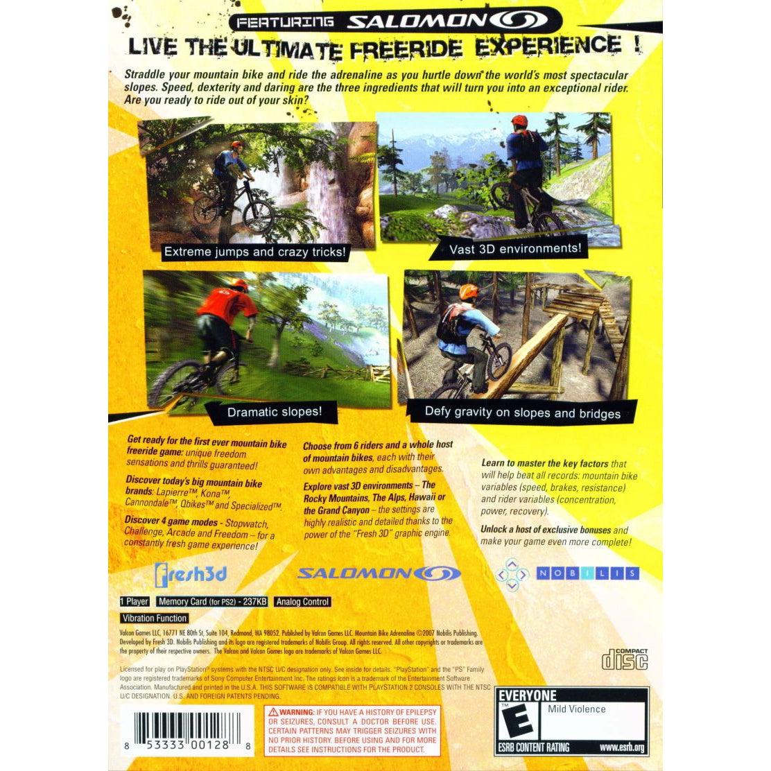Mountain Bike Adrenaline - PlayStation 2 (PS2) Game Complete - YourGamingShop.com - Buy, Sell, Trade Video Games Online. 120 Day Warranty. Satisfaction Guaranteed.
