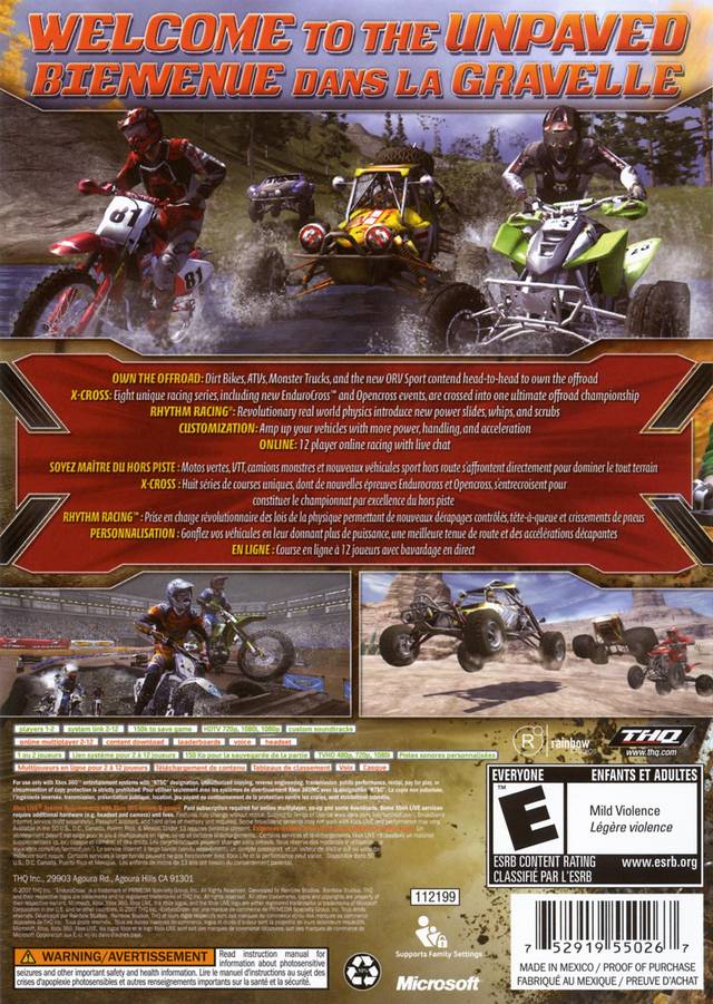 MX vs ATV Untamed - Xbox 360 Game