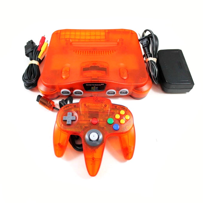 Nintendo 64 (N64) System - Fire Orange