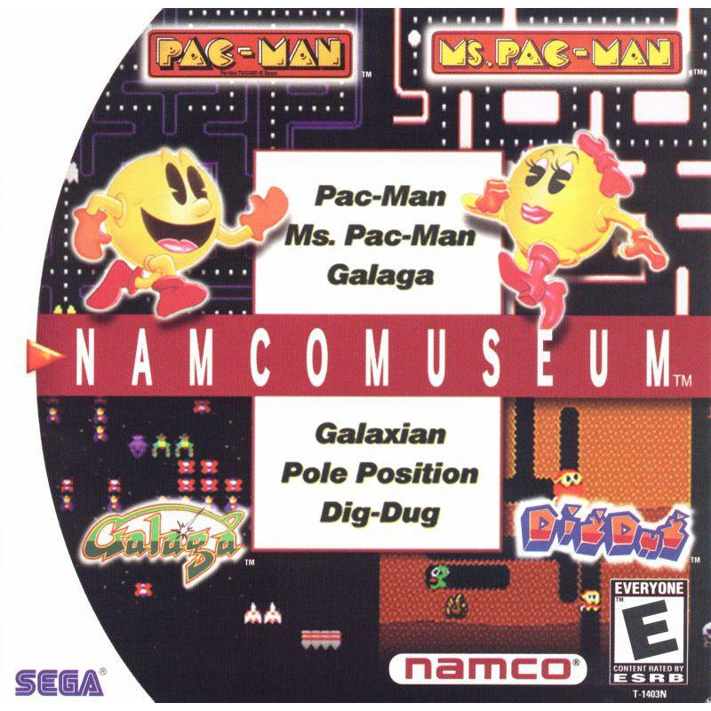 Namco Museum - Sega Dreamcast Game Complete - YourGamingShop.com - Buy, Sell, Trade Video Games Online. 120 Day Warranty. Satisfaction Guaranteed.