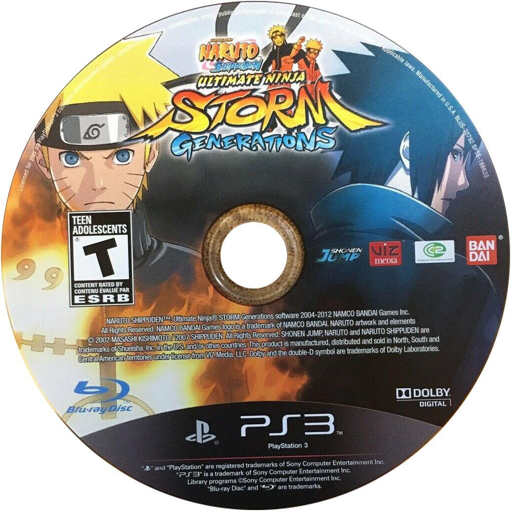 Naruto Shippuden: Ultimate Ninja Storm Generations - PlayStation 3 (PS3) Game
