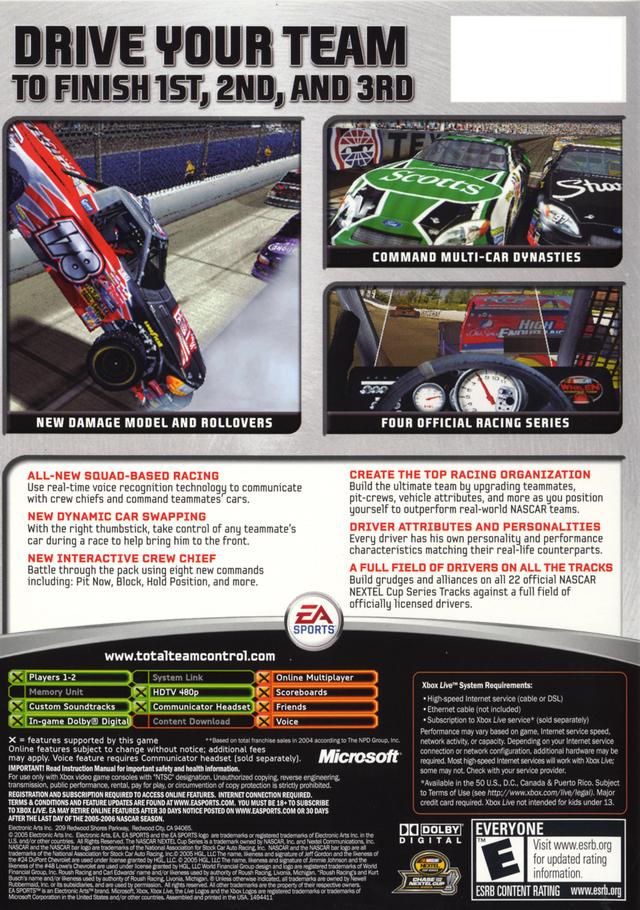 NASCAR 06: Total Team Control - Microsoft Xbox Game