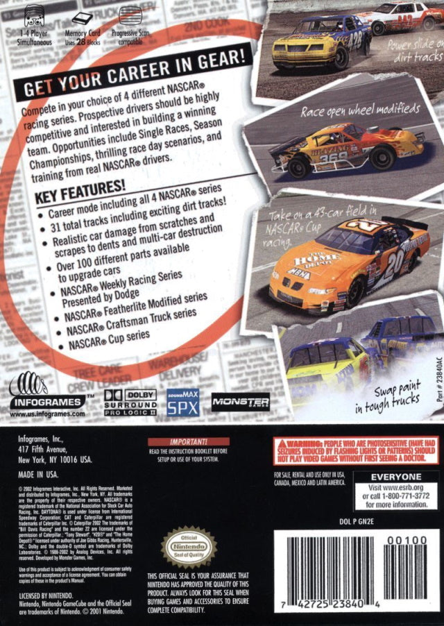 NASCAR: Dirt to Daytona - Nintendo GameCube Game