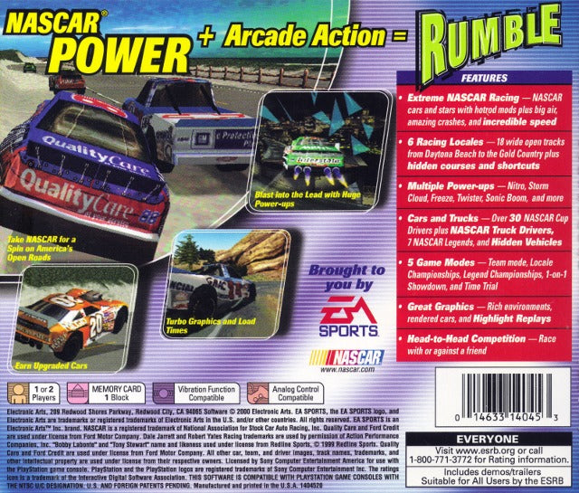 NASCAR Rumble - PlayStation 1 (PS1) Game