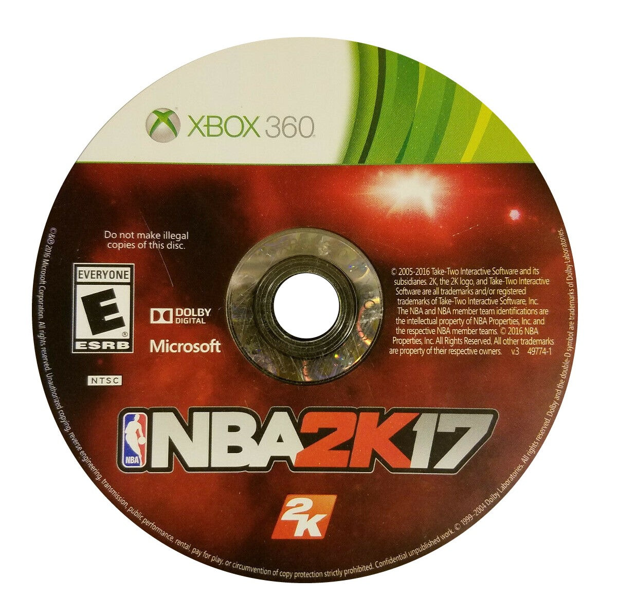 NBA 2K17 - Xbox 360 Game