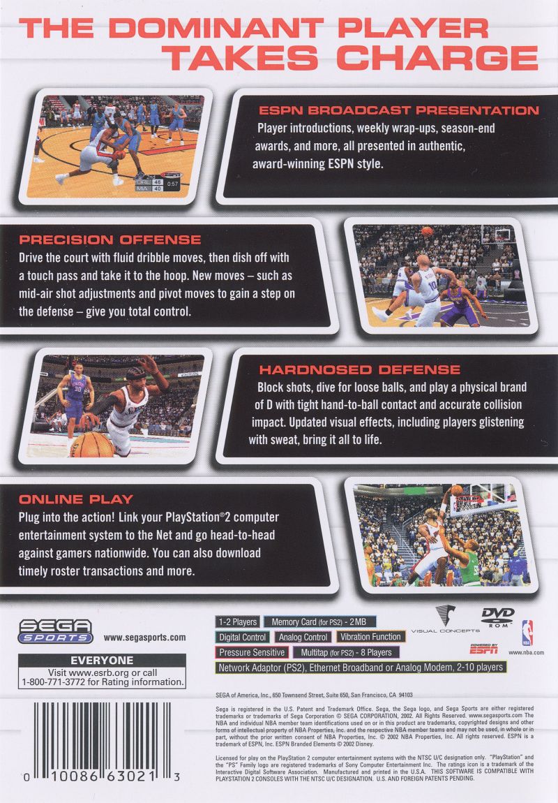 NBA 2K3  - PlayStation 2 (PS2) Game