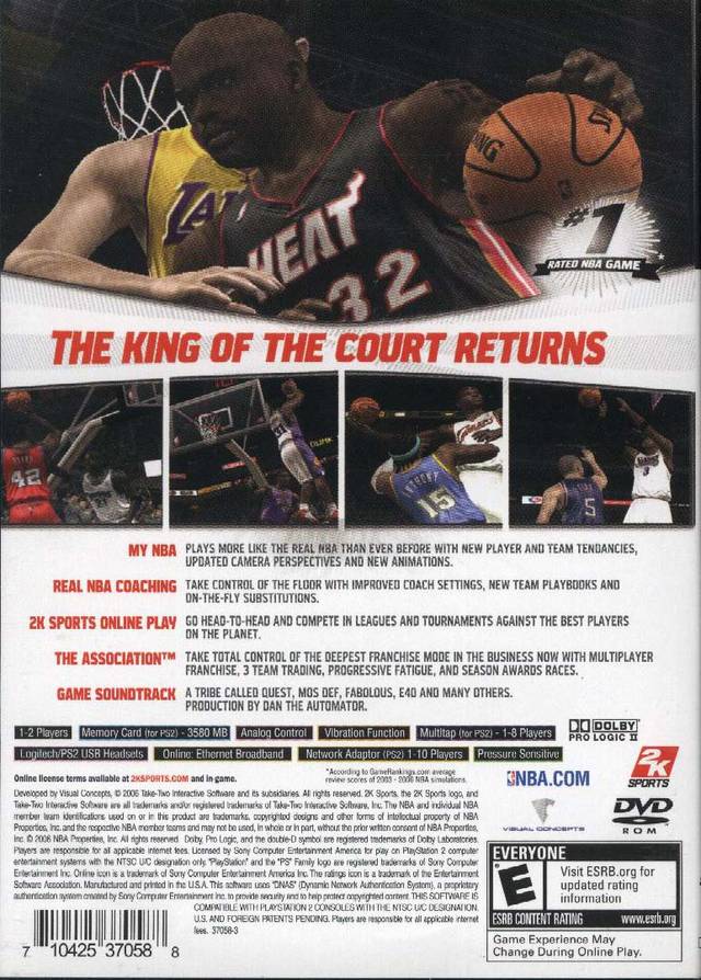 NBA 2K7 - PlayStation 2 (PS2) Game