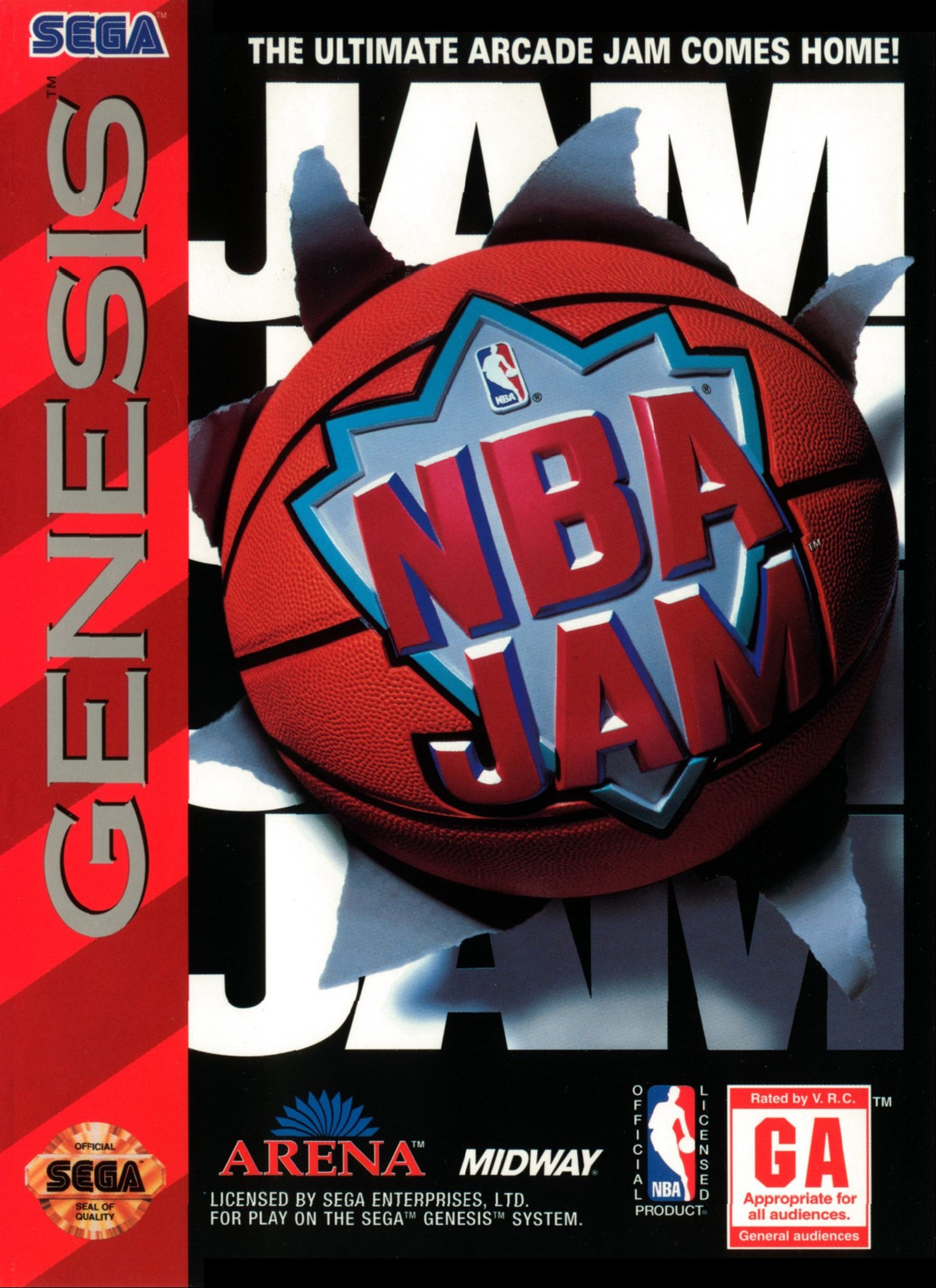 NBA Jam - Sega Genesis Game - YourGamingShop.com - Buy, Sell, Trade Video Games Online. 120 Day Warranty. Satisfaction Guaranteed.