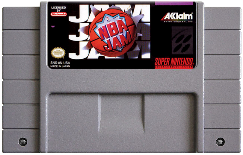 NBA Jam - Super Nintendo (SNES) Game Cartridge