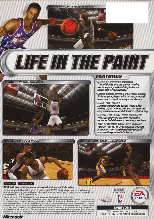 NBA Live 2002 - Xbox Game