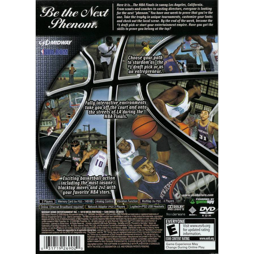 NBA Ballers: Phenom - PlayStation 2 (PS2) Game Complete - YourGamingShop.com - Buy, Sell, Trade Video Games Online. 120 Day Warranty. Satisfaction Guaranteed.