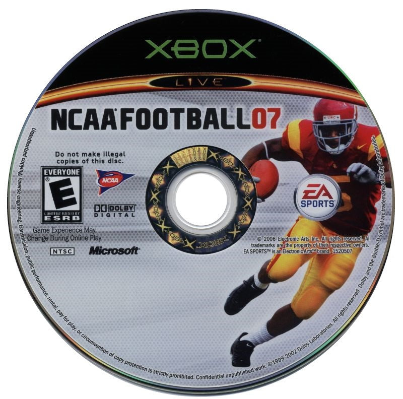 NCAA Football 07 - Microsoft Xbox Game