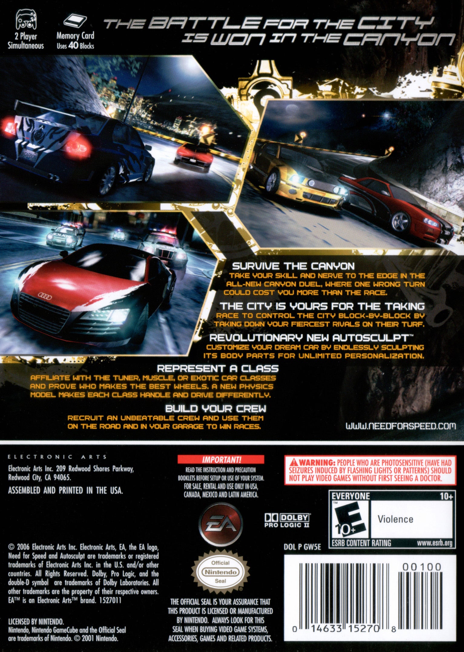 Need for Speed: Carbon - Nintendo GameCube Game