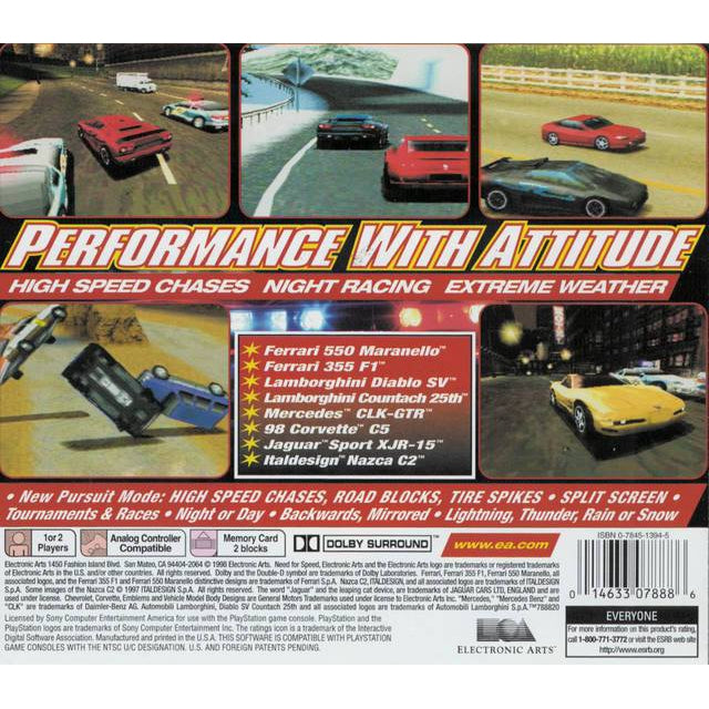 Need for Speed III: Hot Pursuit - PlayStation 1 (PS1) Game Complete - YourGamingShop.com - Buy, Sell, Trade Video Games Online. 120 Day Warranty. Satisfaction Guaranteed.