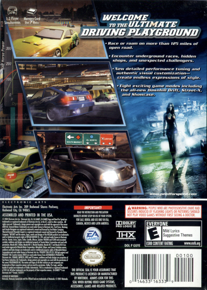 Need for Speed: Underground 2 (Players Choice) - Nintendo GameCube Game