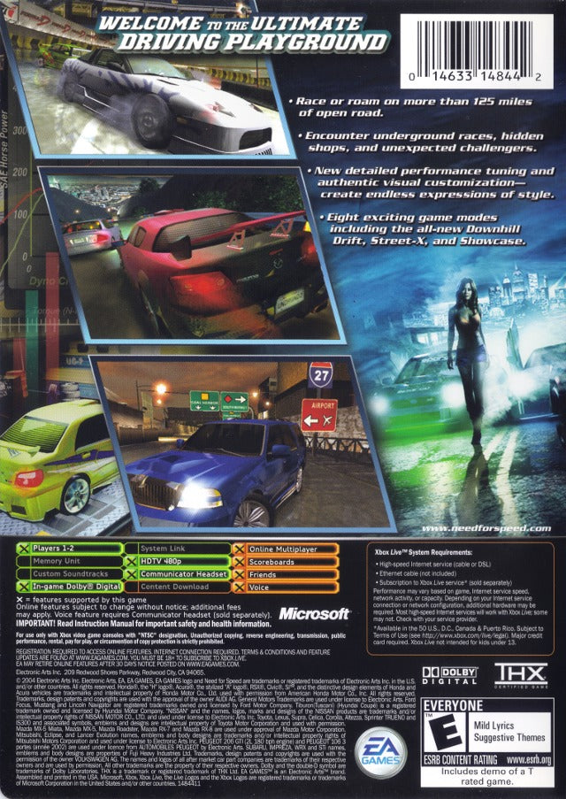 Need for Speed: Underground 2 - Microsoft Xbox Game