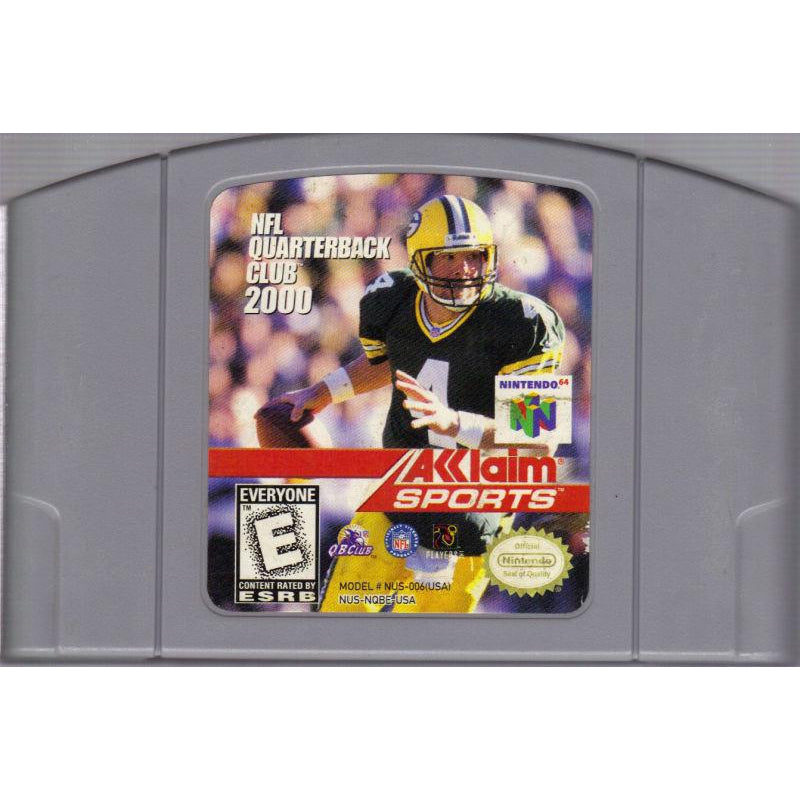 NFL Quarterback Club 2000 - Authentic Nintendo 64 (N64) Game - YourGamingShop.com - Buy, Sell, Trade Video Games Online. 120 Day Warranty. Satisfaction Guaranteed.
