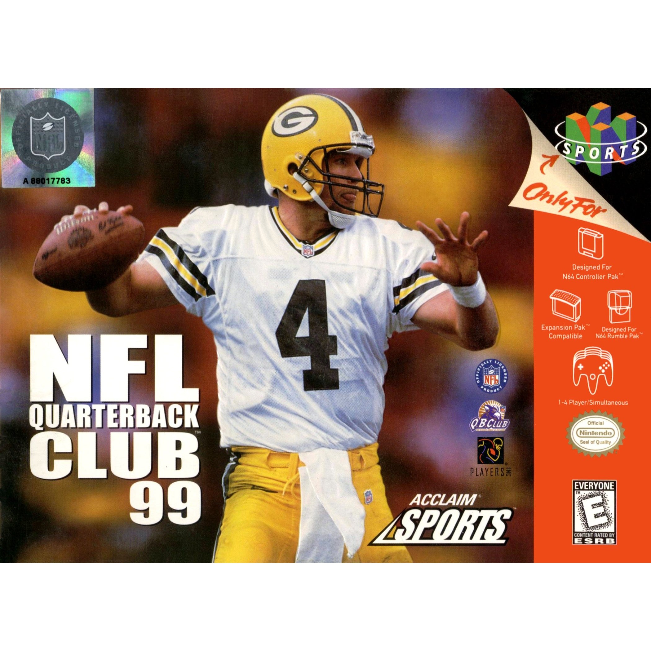Your Gaming Shop - NFL Quarterback Club 99 - Authentic Nintendo 64 (N64) Game Cartridge