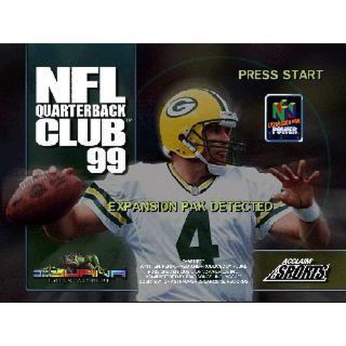 Your Gaming Shop - NFL Quarterback Club 99 - Authentic Nintendo 64 (N64) Game Cartridge
