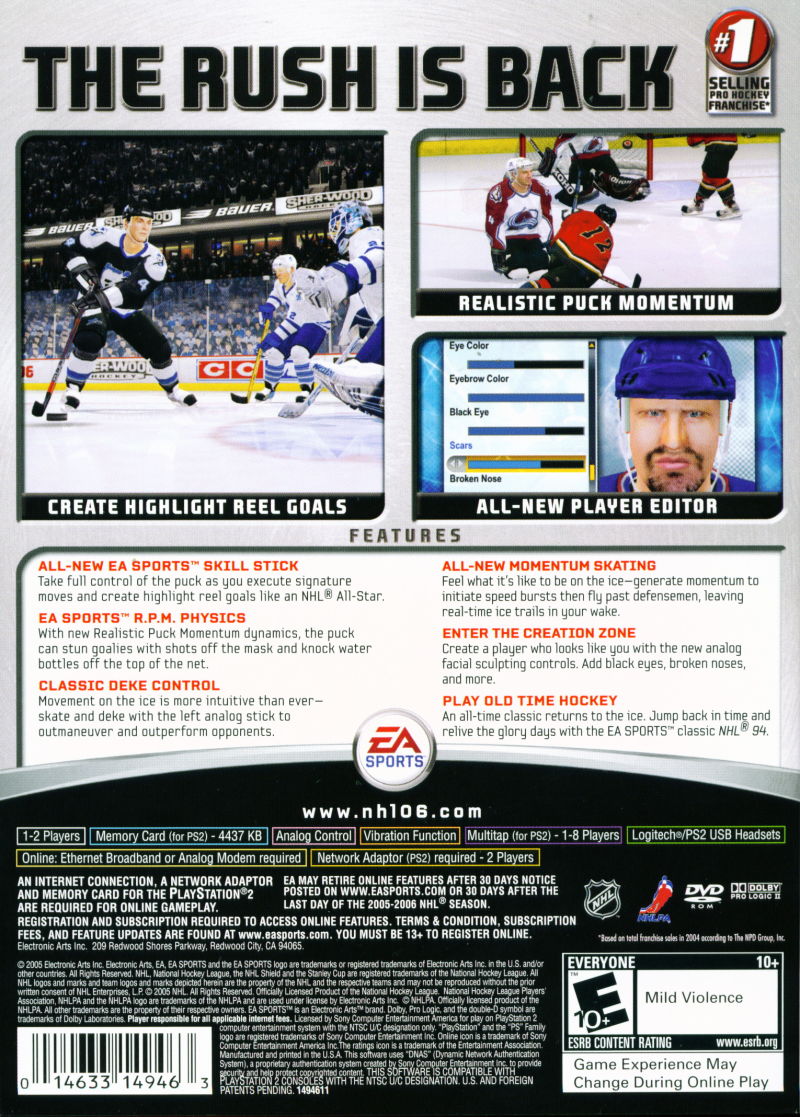 NHL 06 - PlayStation 2 (PS2) Game