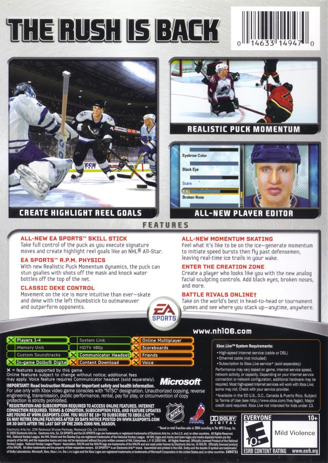 NHL 06 - Microsoft Xbox Game