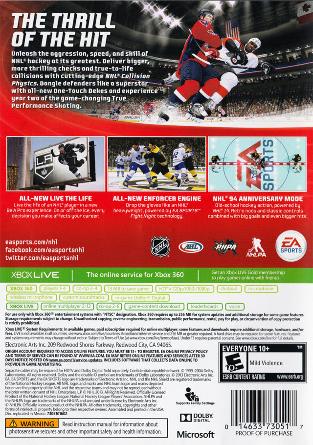 NHL 14 - Xbox 360 Game