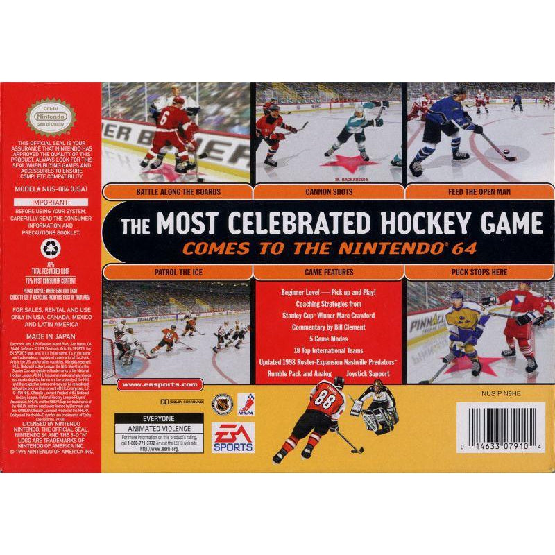 NHL 99 - Authentic Nintendo 64 (N64) Game - YourGamingShop.com - Buy, Sell, Trade Video Games Online. 120 Day Warranty. Satisfaction Guaranteed.