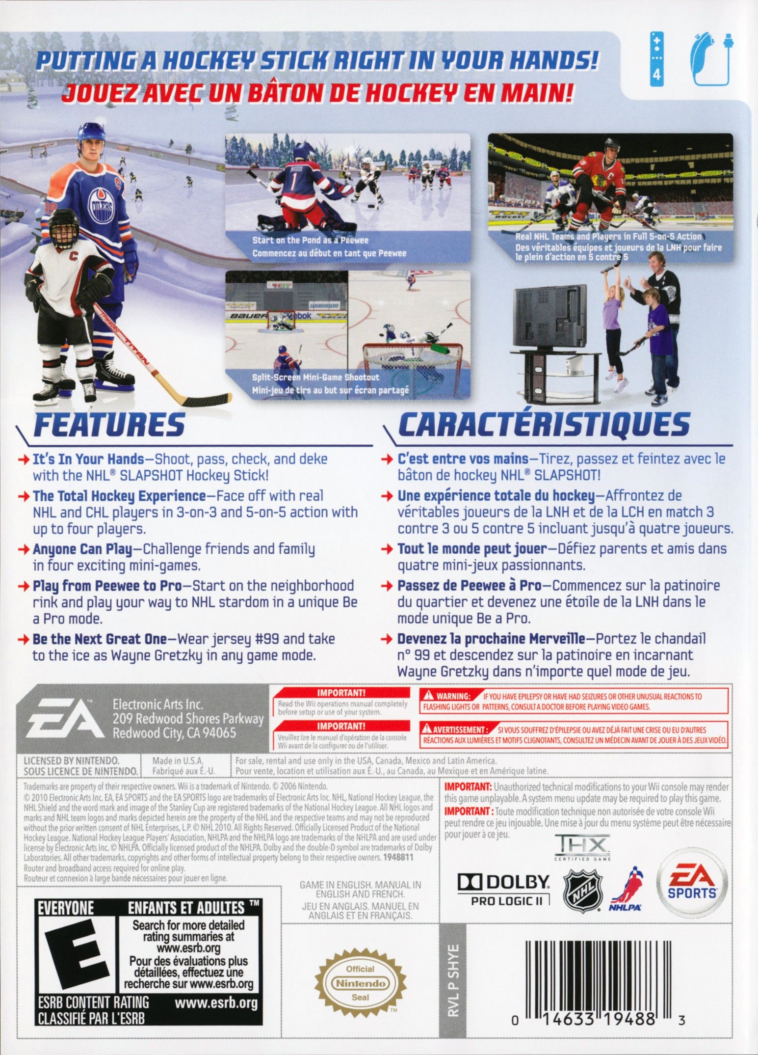 NHL Slapshot - Nintendo Wii Game