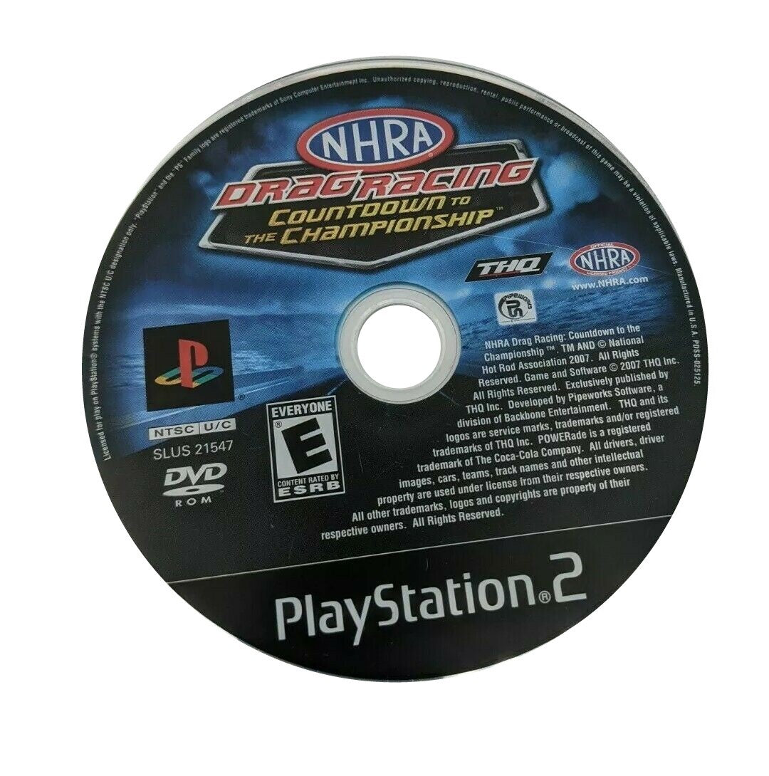 NHRA: Countdown to the Championship 2007 - PlayStation 2 (PS2) Game