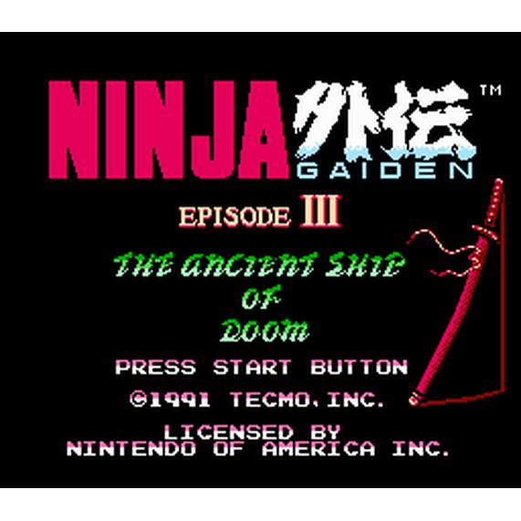 Ninja Gaiden III: The Ancient Ship of Doom - Authentic NES Game Cartridge - YourGamingShop.com - Buy, Sell, Trade Video Games Online. 120 Day Warranty. Satisfaction Guaranteed.