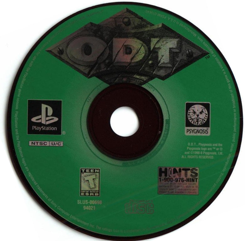 O.D.T. - PlayStation 1 (PS1) Game