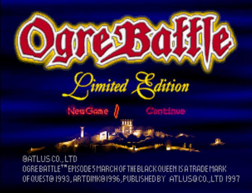 Ogre Battle: Limited Edition - PlayStation 1 (PS1) Game