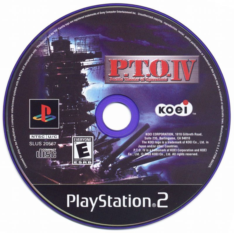P.T.O. IV: Pacific Theater of Operations - PlayStation 2 (PS2) Game