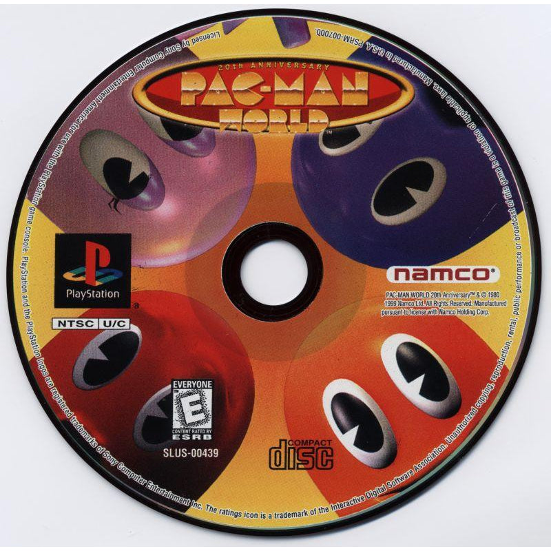 Pac-Man World 20th Anniversary - PlayStation 1 (PS1) Game Complete - YourGamingShop.com - Buy, Sell, Trade Video Games Online. 120 Day Warranty. Satisfaction Guaranteed.