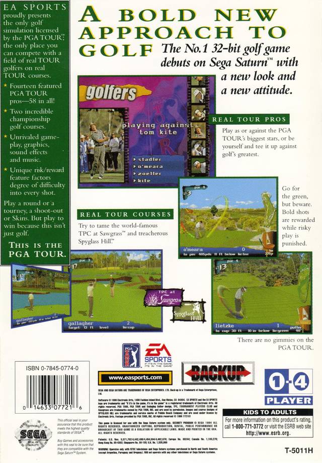 PGA Tour 97 - Sega Saturn Game