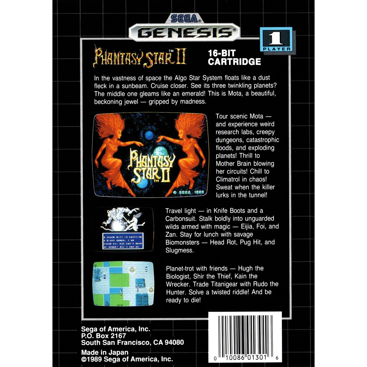 Phantasy Star II - Sega Genesis Game Complete - YourGamingShop.com - Buy, Sell, Trade Video Games Online. 120 Day Warranty. Satisfaction Guaranteed.