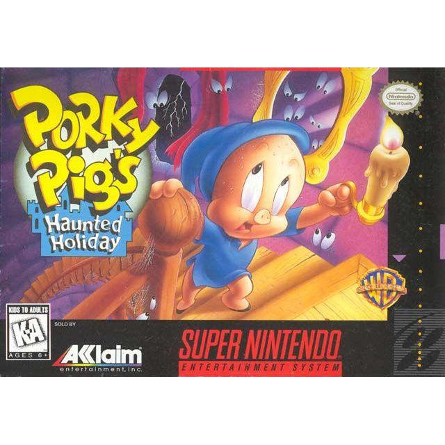 Porky Pig's Haunted Holiday - Super Nintendo (SNES) Game Cartridge - YourGamingShop.com - Buy, Sell, Trade Video Games Online. 120 Day Warranty. Satisfaction Guaranteed.
