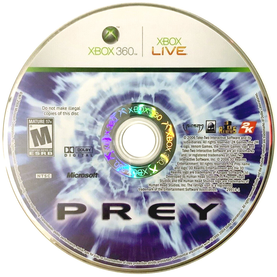 Prey - Xbox 360 Game