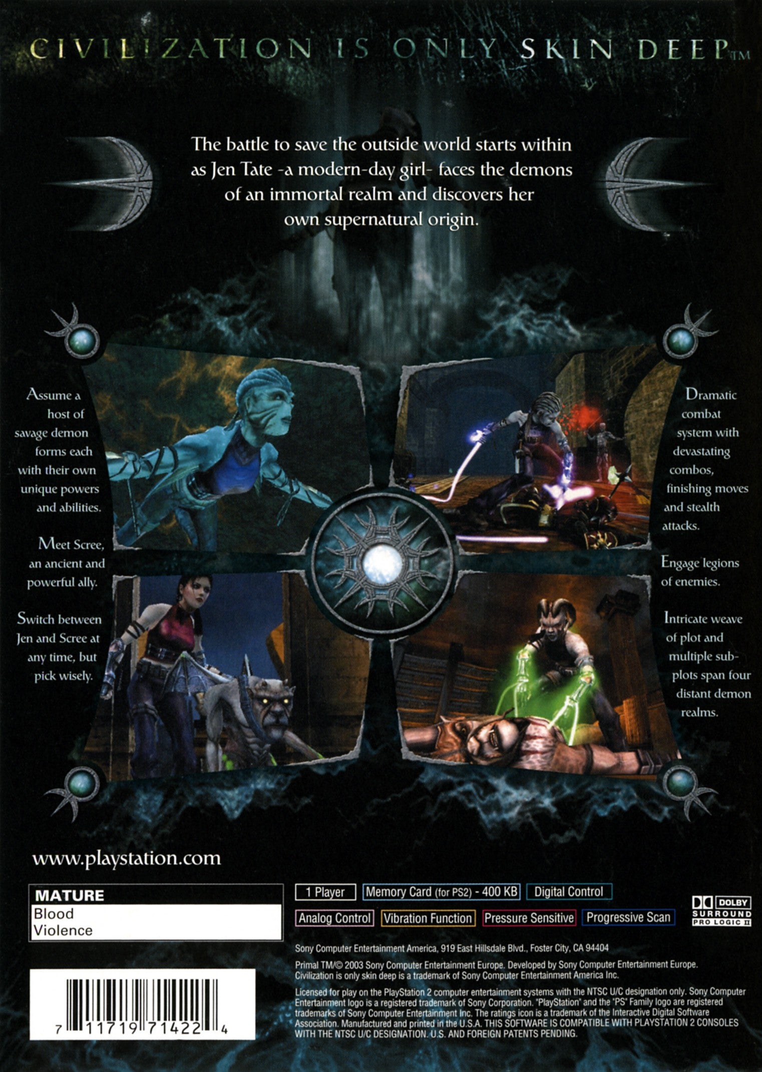 Primal - PlayStation 2 (PS2) Game