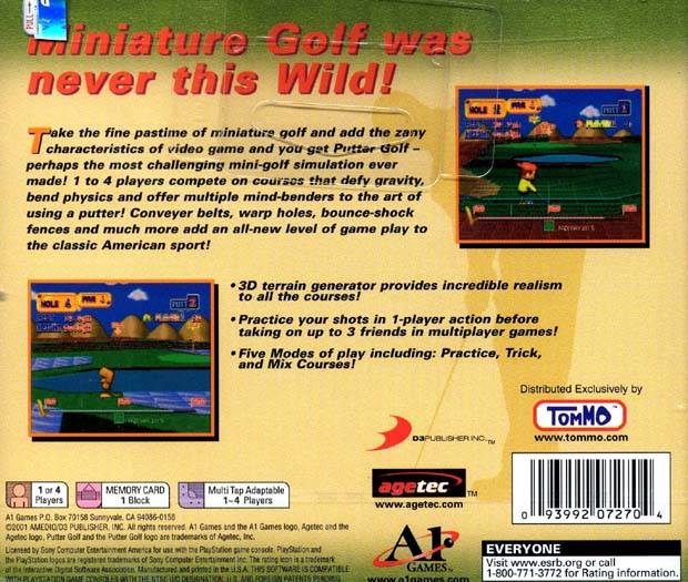 Putter Golf - PlayStation 1 (PS1) Game