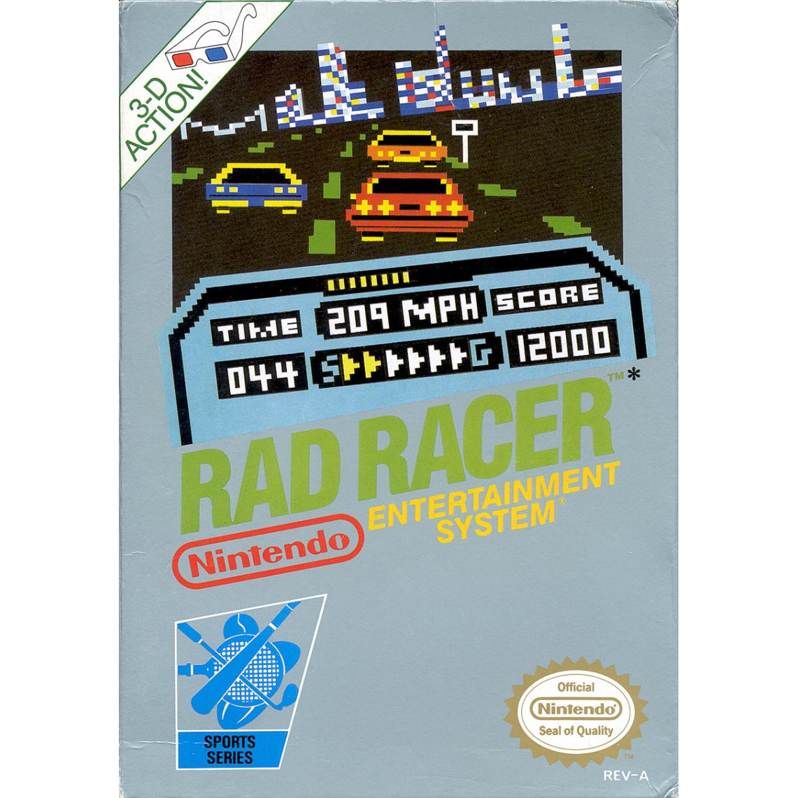 Your Gaming Shop - Rad Racer - Authentic NES Game Cartridge