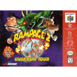 Rampage 2: Universal Tour - Authentic Nintendo 64 (N64) Game Cartridge - YourGamingShop.com - Buy, Sell, Trade Video Games Online. 120 Day Warranty. Satisfaction Guaranteed.