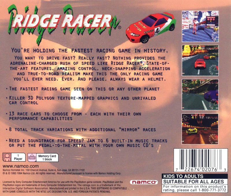 Ridge Racer (Greatest Hits) - PlayStation 1 (PS1) Game