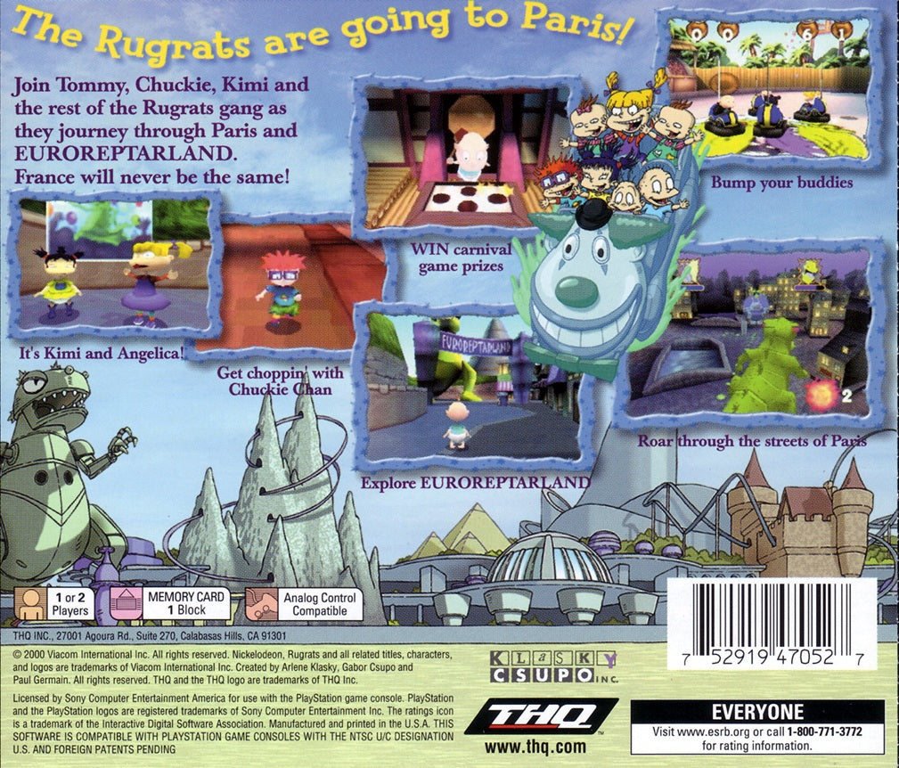 Rugrats in Paris: The Movie - PlayStation 1 (PS1) Game
