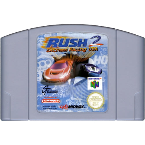 Rush 2: Extreme Racing USA - Authentic Nintendo 64 (N64) Game Cartridge - YourGamingShop.com - Buy, Sell, Trade Video Games Online. 120 Day Warranty. Satisfaction Guaranteed.