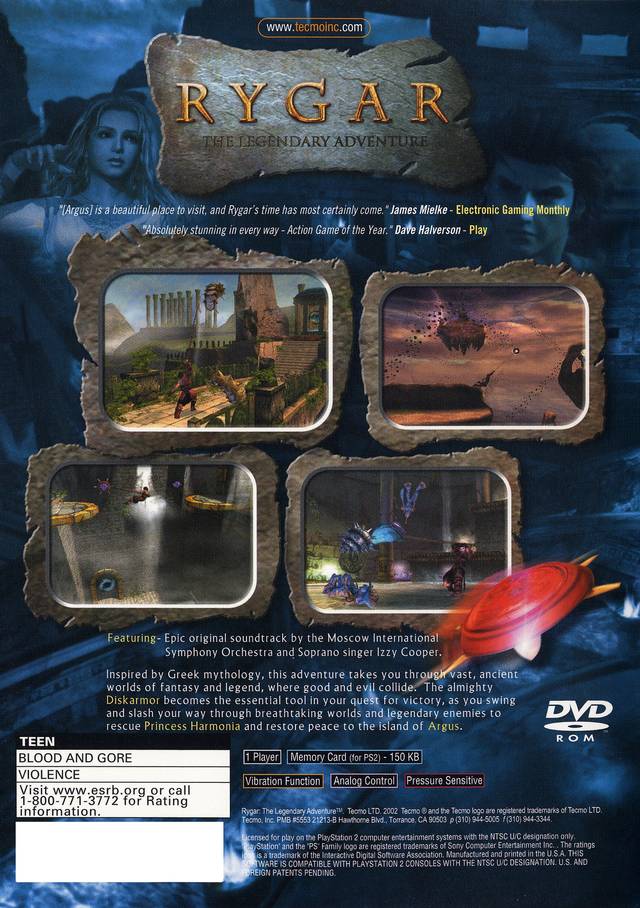 Rygar: The Legendary Adventure - PlayStation 2 (PS2) Game