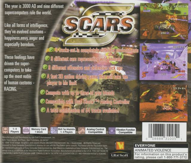 S.C.A.R.S. - PlayStation 1 (PS1) Game