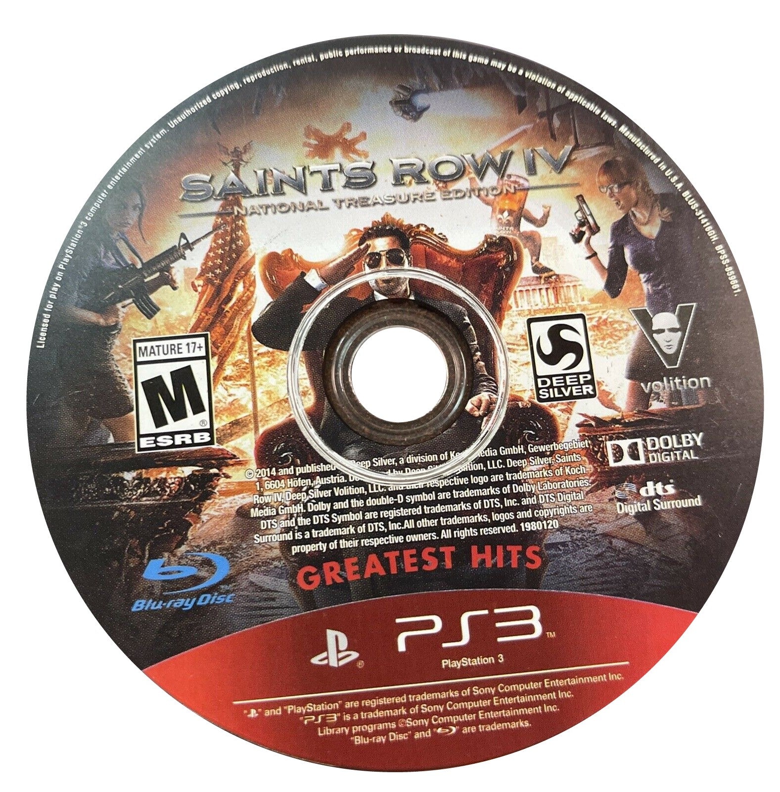 Saints Row IV: National Treasure Edition (Greatest Hits) - PlayStation 3 (PS3) Game