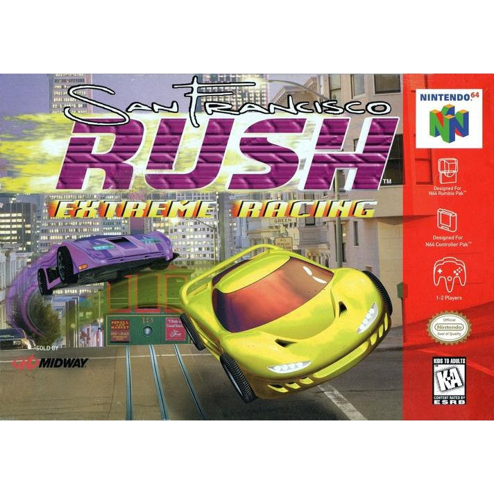 San Francisco Rush: Extreme Racing - Authentic Nintendo 64 (N64) Game Cartridge - YourGamingShop.com - Buy, Sell, Trade Video Games Online. 120 Day Warranty. Satisfaction Guaranteed.